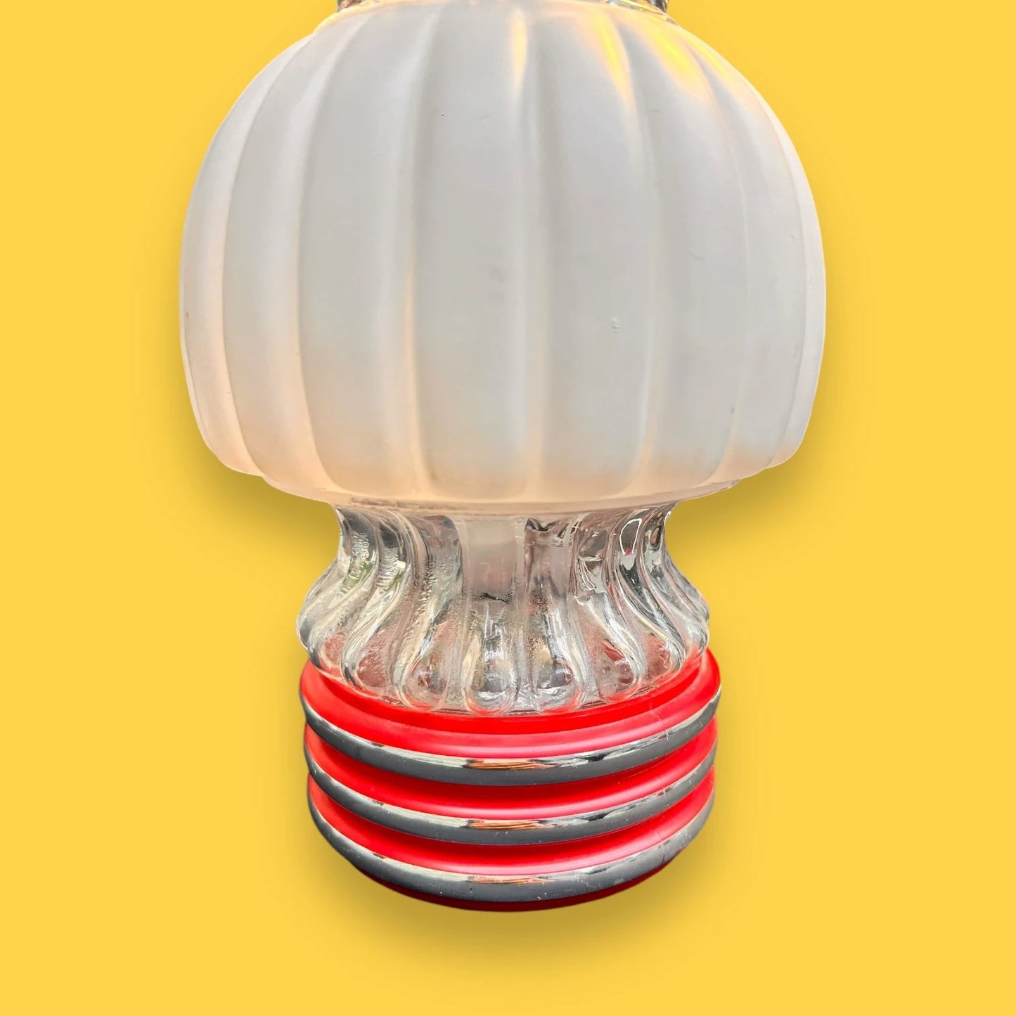 Mid century graewe opal glass table lamp
