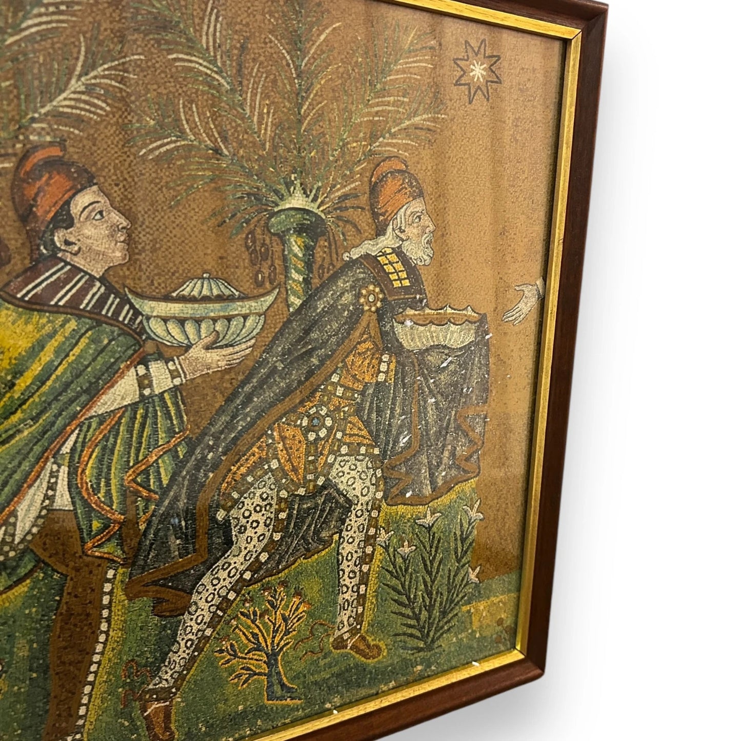 Vintage 1960s The Three Wise Men Italian Framed Picture