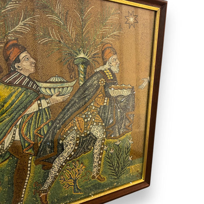 Vintage 1960s The Three Wise Men Italian Framed Picture