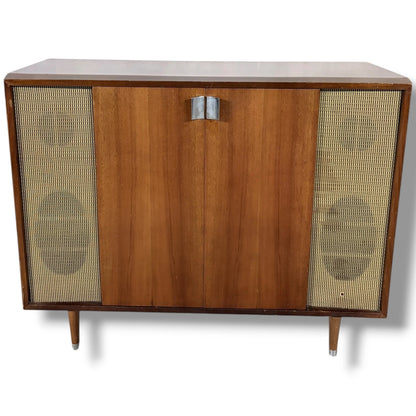 Vintage Radiogram Cabinet – Mid Century Modern Murphy Wooden Radio Console — view 3