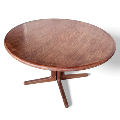 Laurits M. Larsen Danish Teak Dining Table – Mid-Century Modern Round Table
