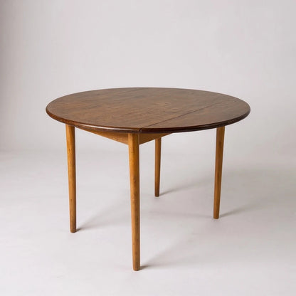 Vintage Drop Leaf Dining Table with Stickback Chairs – Space Saving Kitchen Set