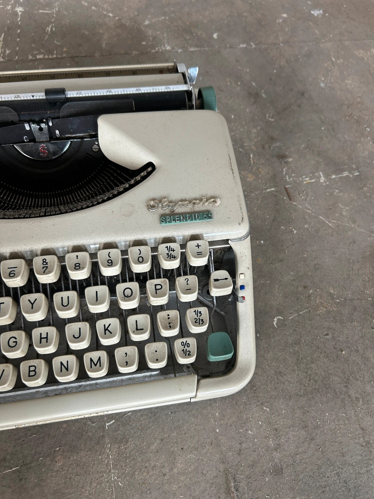 Mid Century Modern Olympia Splendid Portable Typewriter