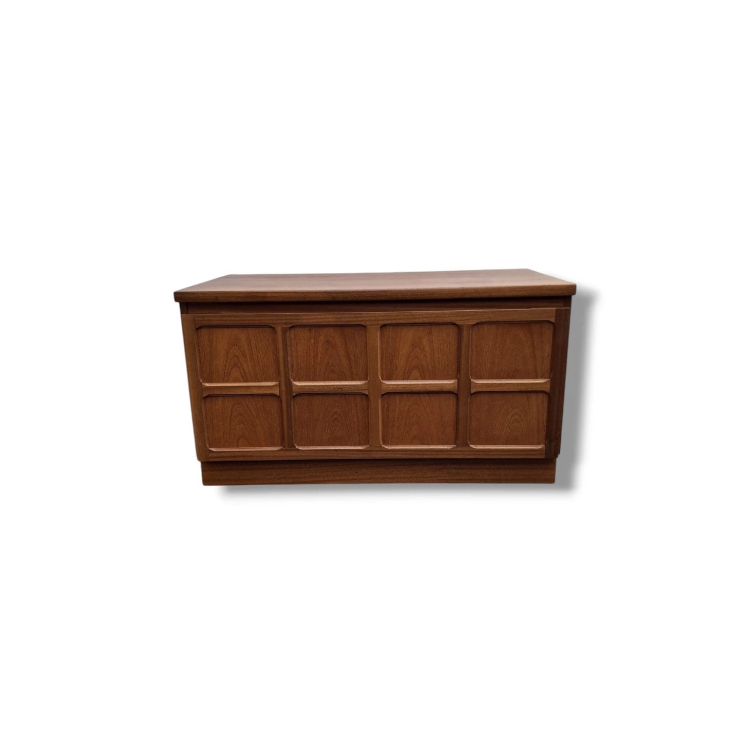 Vintage Drop-Front Cabinet – Mid-Century Modern Teak Wall Cabinet & Desk Unit