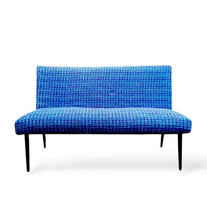 Mid-Century Sofa with Footstool – 1950s Modernist Two-Seater