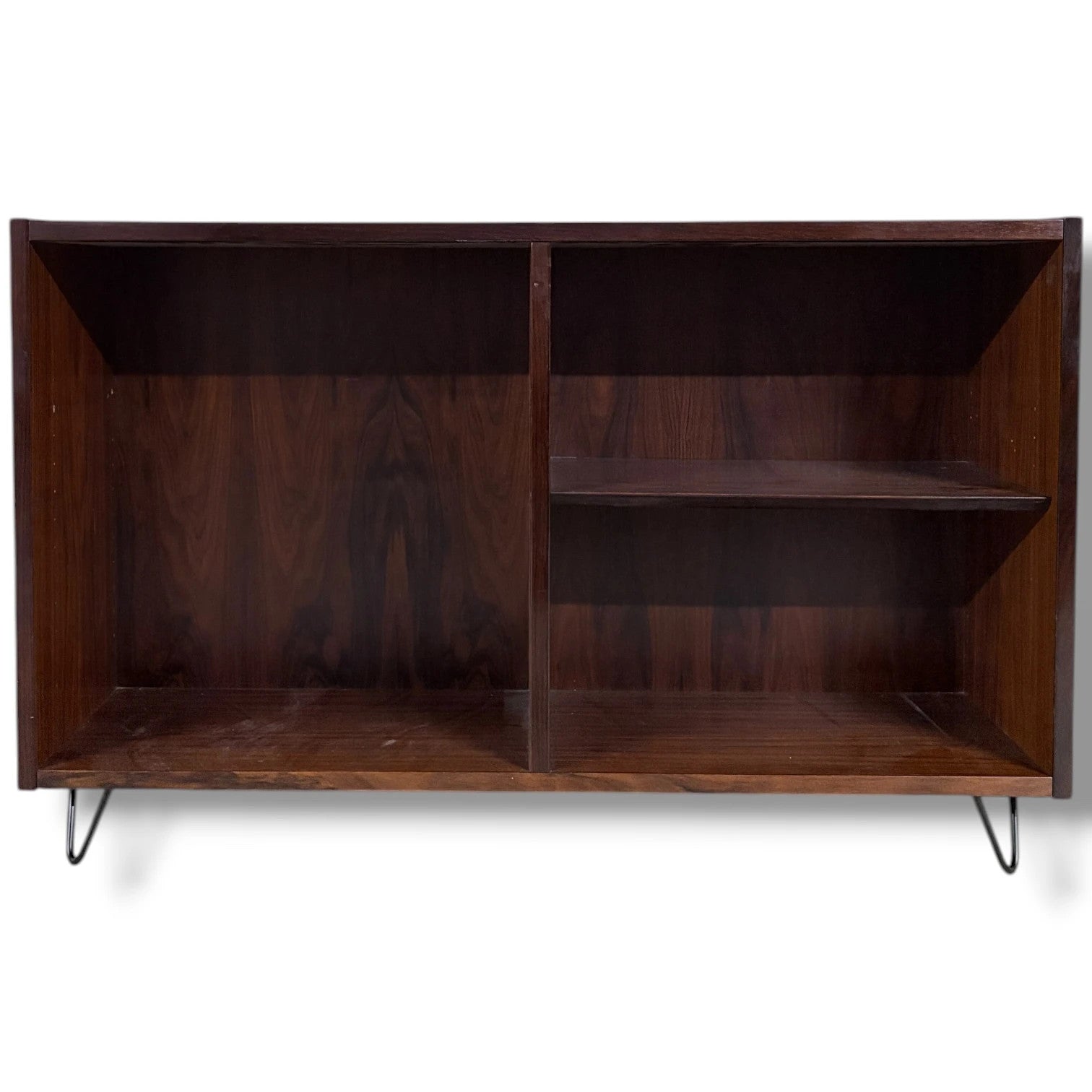 Mid Century Rosewood Bookcase – Vintage Paul Hundevad Hairpin Leg Cabinet — view 4