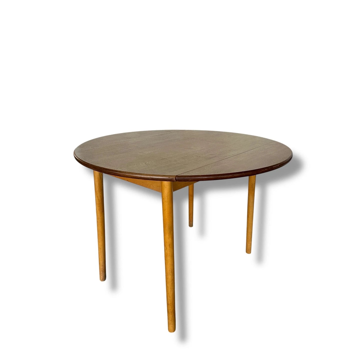 Vintage Drop Leaf Dining Table with Stickback Chairs – Space Saving Kitchen Set