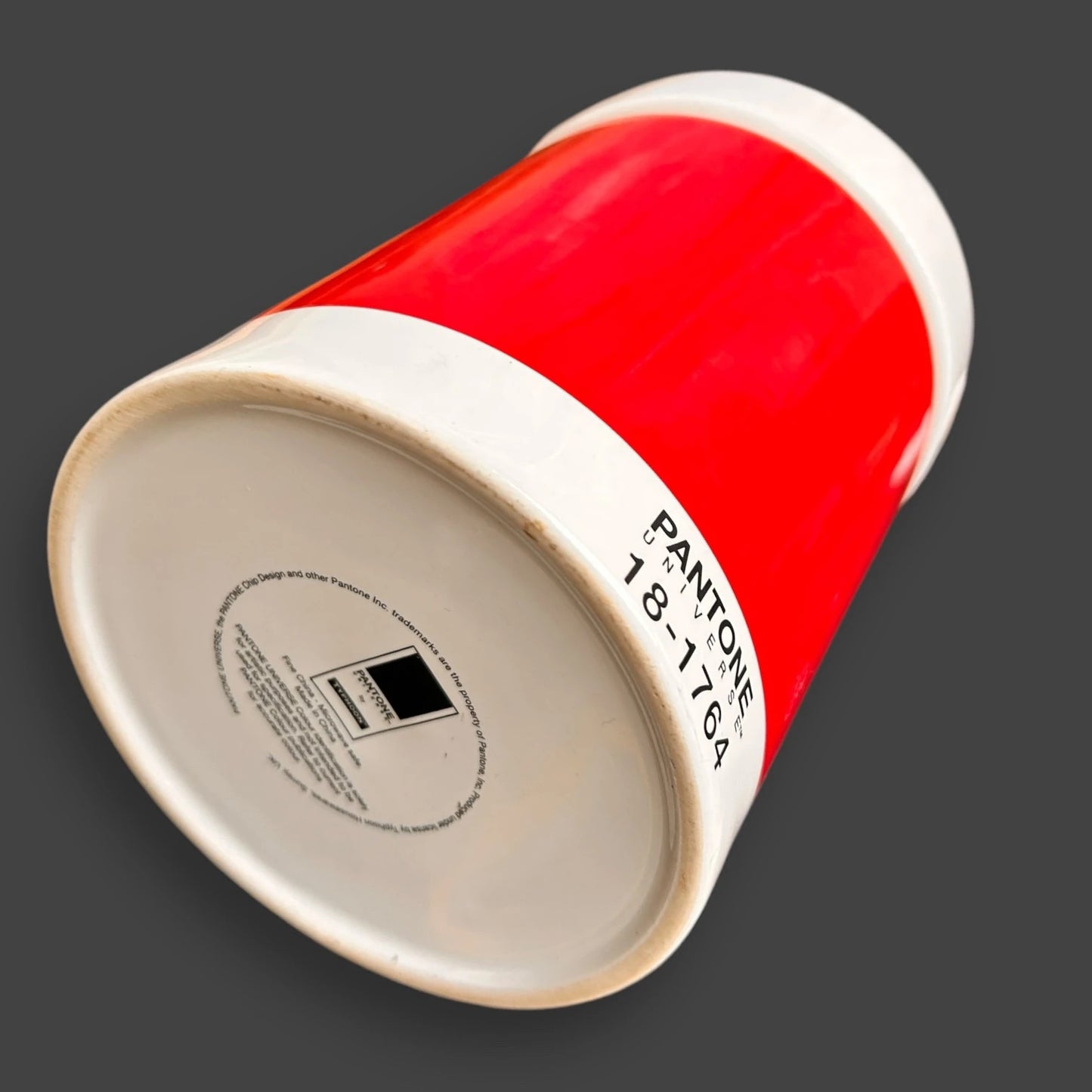 Vintage Pantone Red Coffee Jar