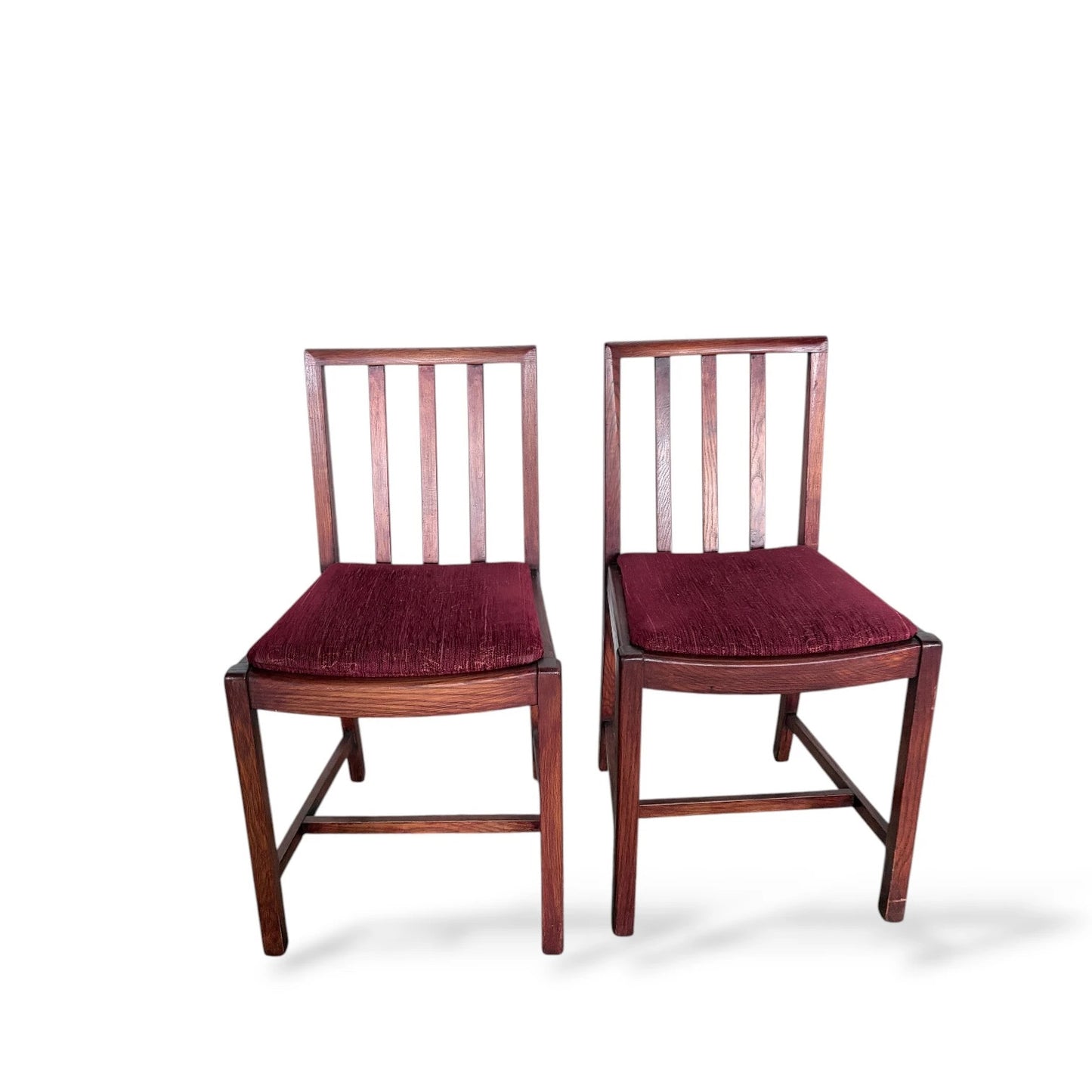 Set of Four Mahogany Dining Chairs | Mid-Century Ladder Back