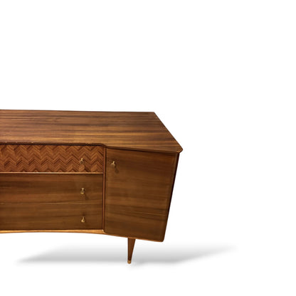 1960s Uniflex Teak Sideboard | British Mid-Century Modern Storage Cabinet