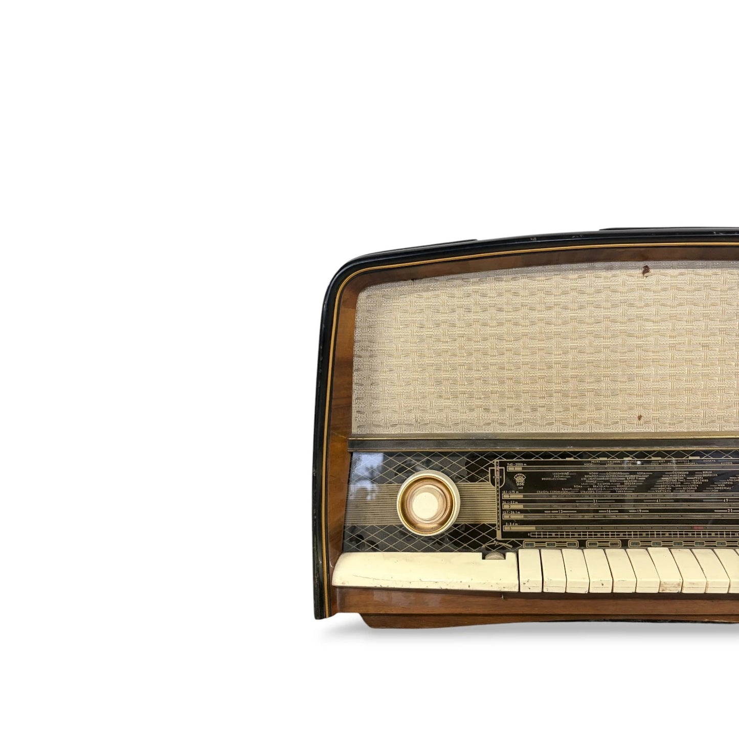 Vintage 1950s Orion Valve Radio – Walnut Veneer, Mid-Century Design