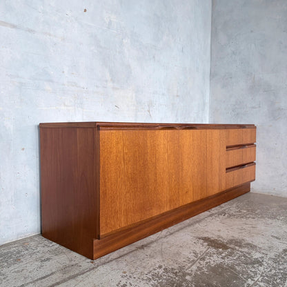 Mid Century McIntosh Teak Low Sideboard / Media Cabinet