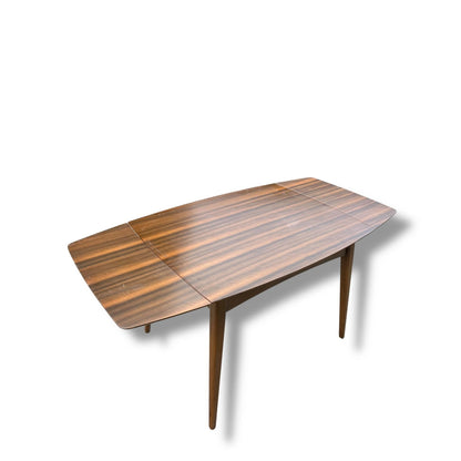 Mid Century Modern Mahogany Wood Extending Table