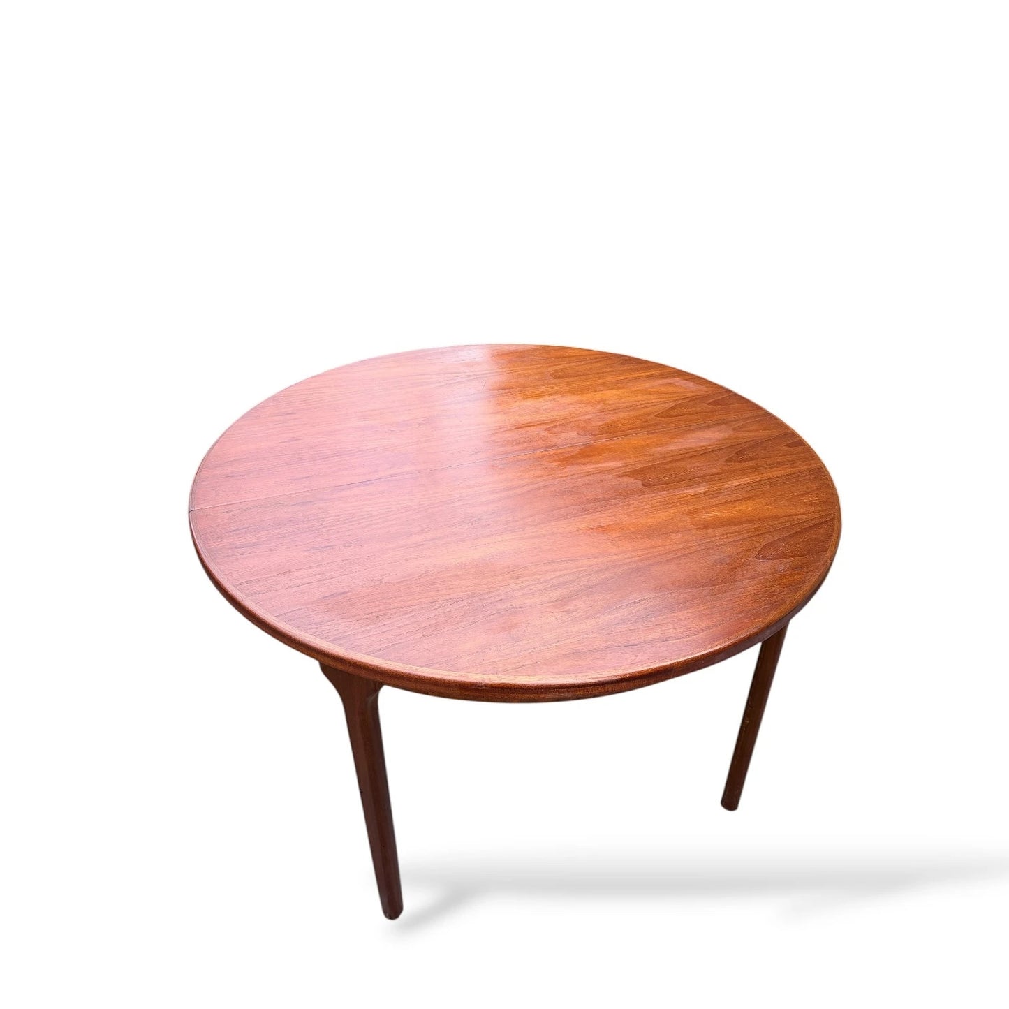 Mid Century McIntosh Extending Teak Dining Table – Round to Oval 1960s Table