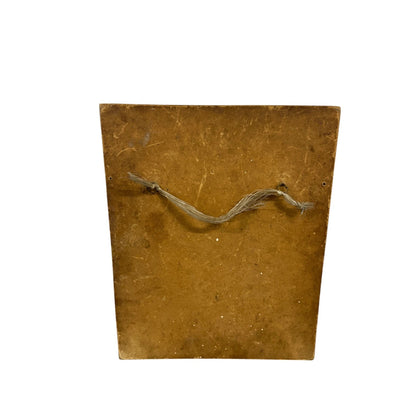 Mid Century Wood Marquetry Stag Picture Frame