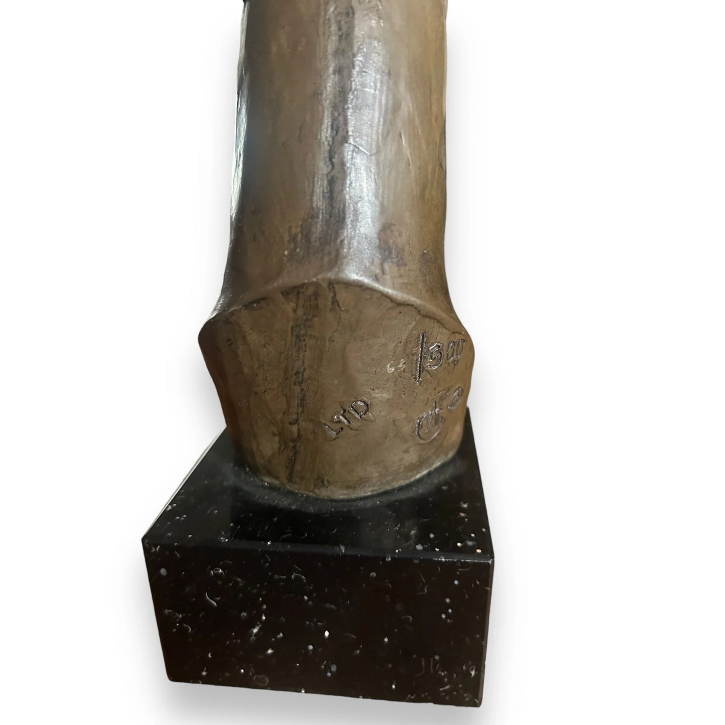 Mid Century Whippet Dog Bust Statue