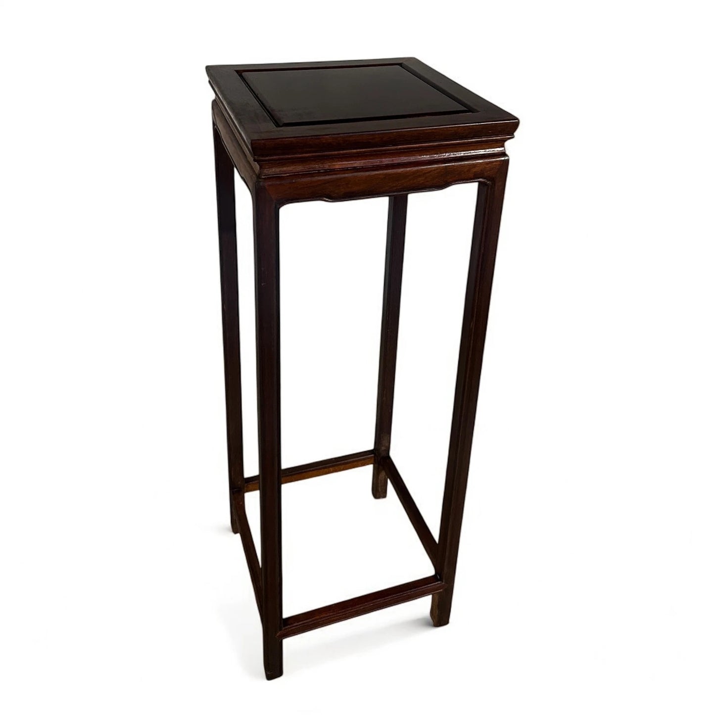 Mid Century Chinese Rosewood Tall Plant Stand