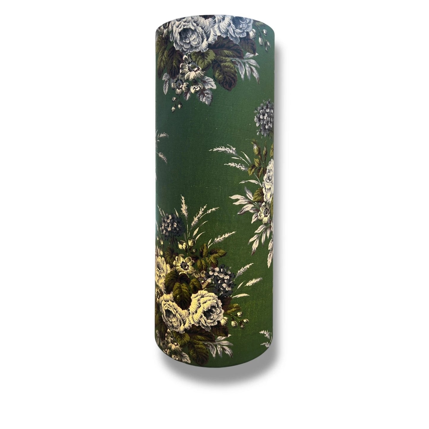 Mid Century Modern Tripod Floor Lamp | Custom William Morris Fabric Shade