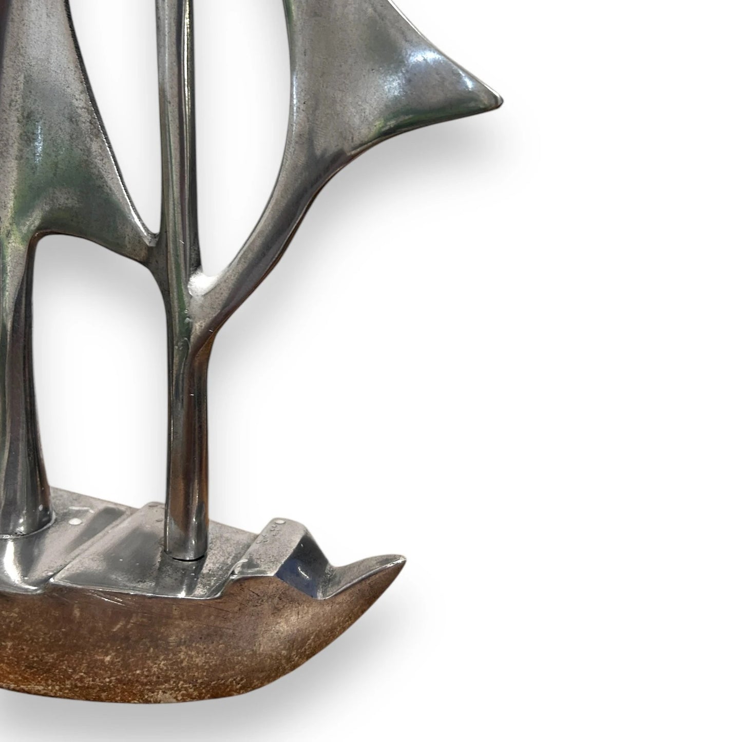 Mid Century Aluminium Sailing Boat