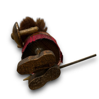 Mid Century Japanese Warrior Teak Wood Gonk