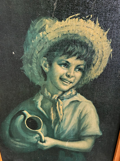 Mid Century Modern Country Boy by Tovine Framed Wall Art