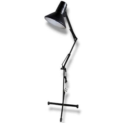 Vintage Anglepoise Lamp – Adjustable Articulated Arm Floor Lamp with Weighted Cross Base
