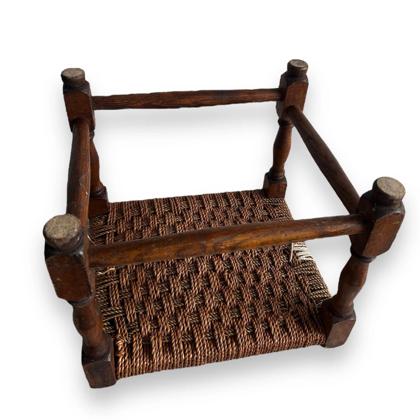 Mid century wicker stool
