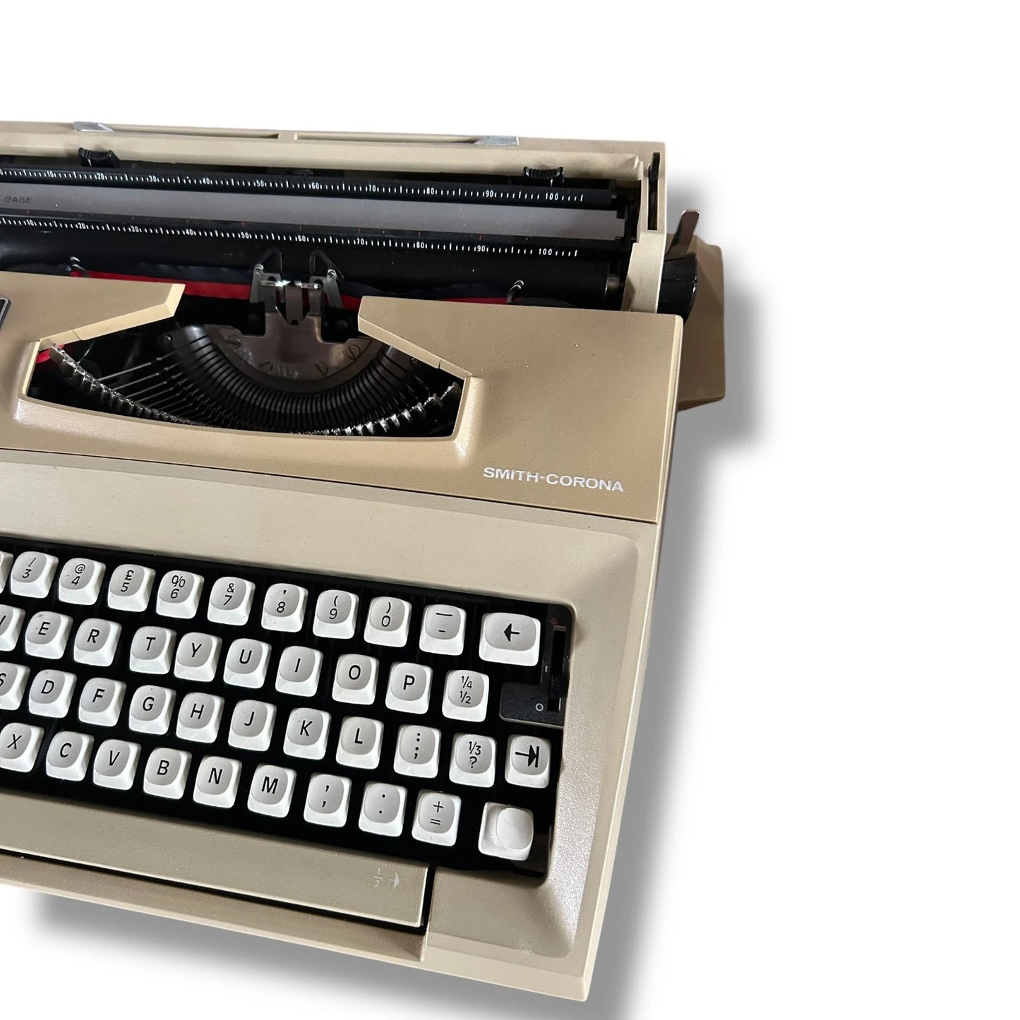 Vintage 1970s British Made Smith Corona Courier Portable Typewriter