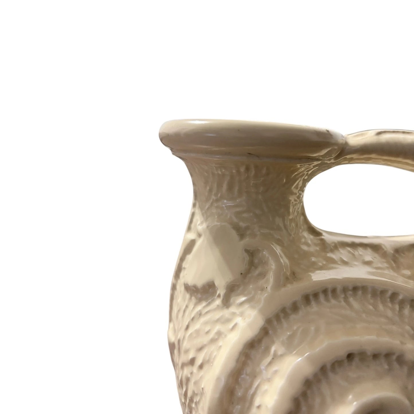 Vintage Burleigh Ware Cream Ceramic Jug | English Pottery Jug | 1930s Art Deco