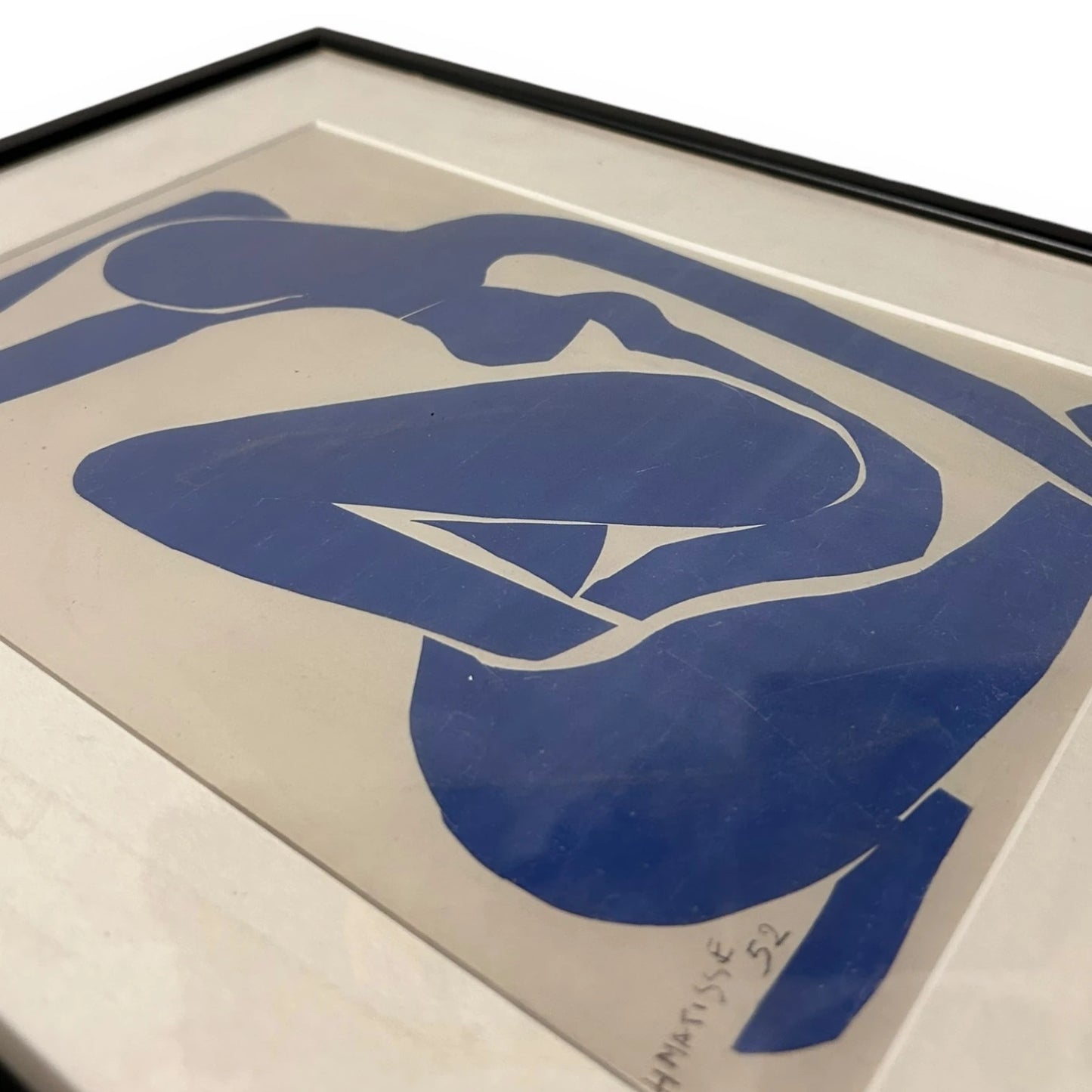 Vintage 90s Henri Matisse Abstract Framed Art