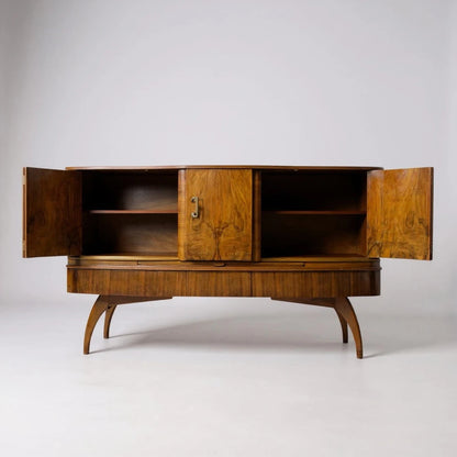 Beautility Cocktail Sideboard, Mid Century Drinks Cabinet, 1950s Vintage Bar Storage