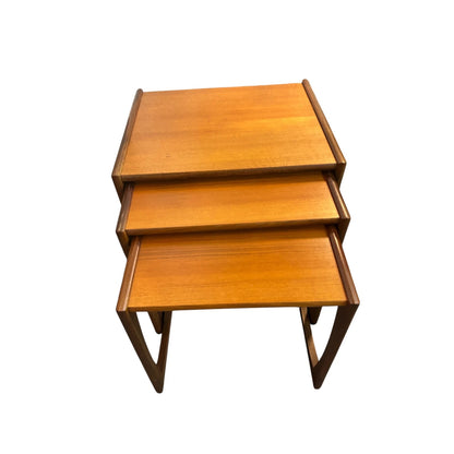 G Plan Quadrille Nest of Tables – Mid-Century Modern Teak Nesting Coffee Tables