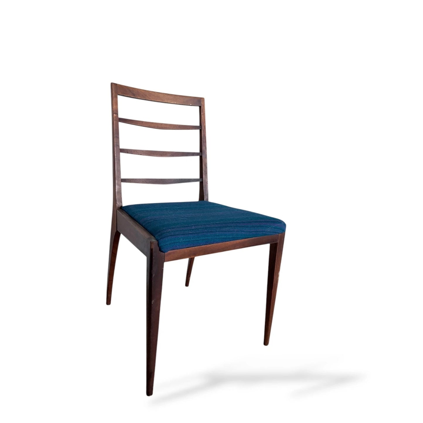 McIntosh Ladder Back Dining Chair | Mid-Century Modern | Yorkshire Woven Fabric Seat