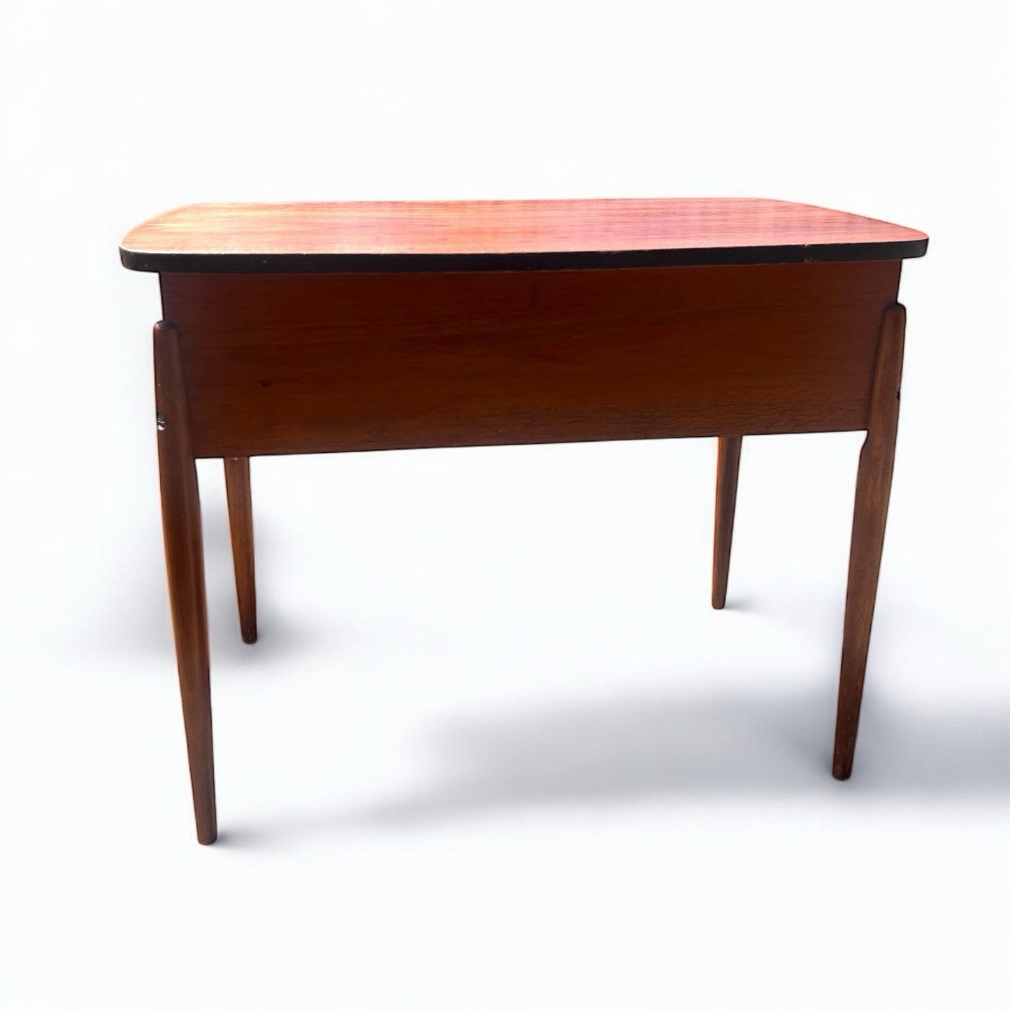 Mid Century Atomic Teak Sewing Table