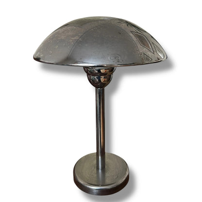 Vintage Ikea Space Age Chrome Mushroom Table Lamp