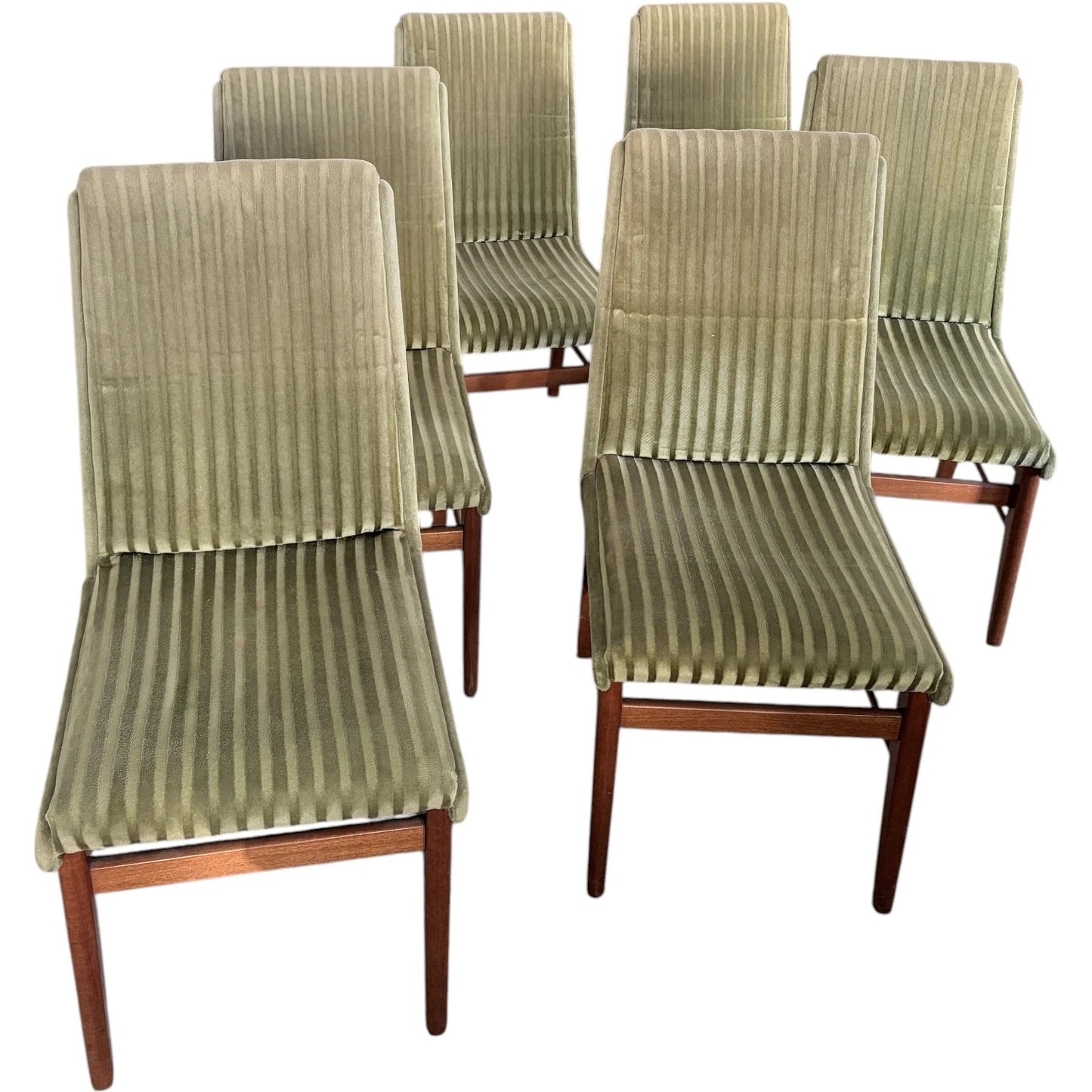 Alfred Cox Dining Chairs – Mid Century Vintage Set of Six Teak Chairs