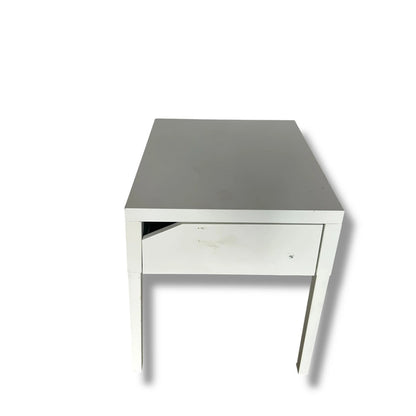 Pair of IKEA Metal Bedside Tables – Minimalist Modern Nightstands