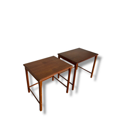 Pair of Vintage Nesting Bedside Tables – Mid-Century Teak Side Tables