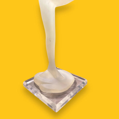 Vintage 1990s Lucite Art Deco Style Sculpture