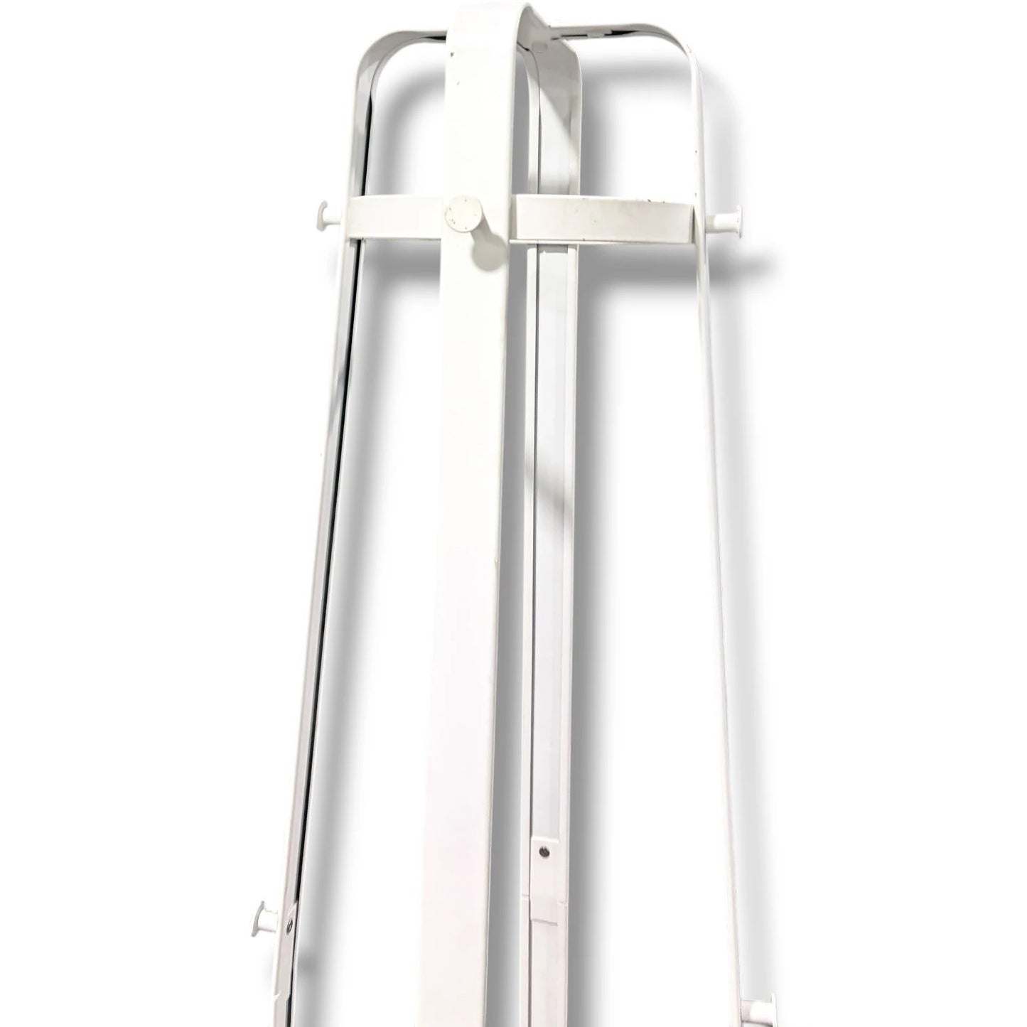 Vintage IKEA Coat Stand - White Metal Rack With Umbrella Stand Base — view 4
