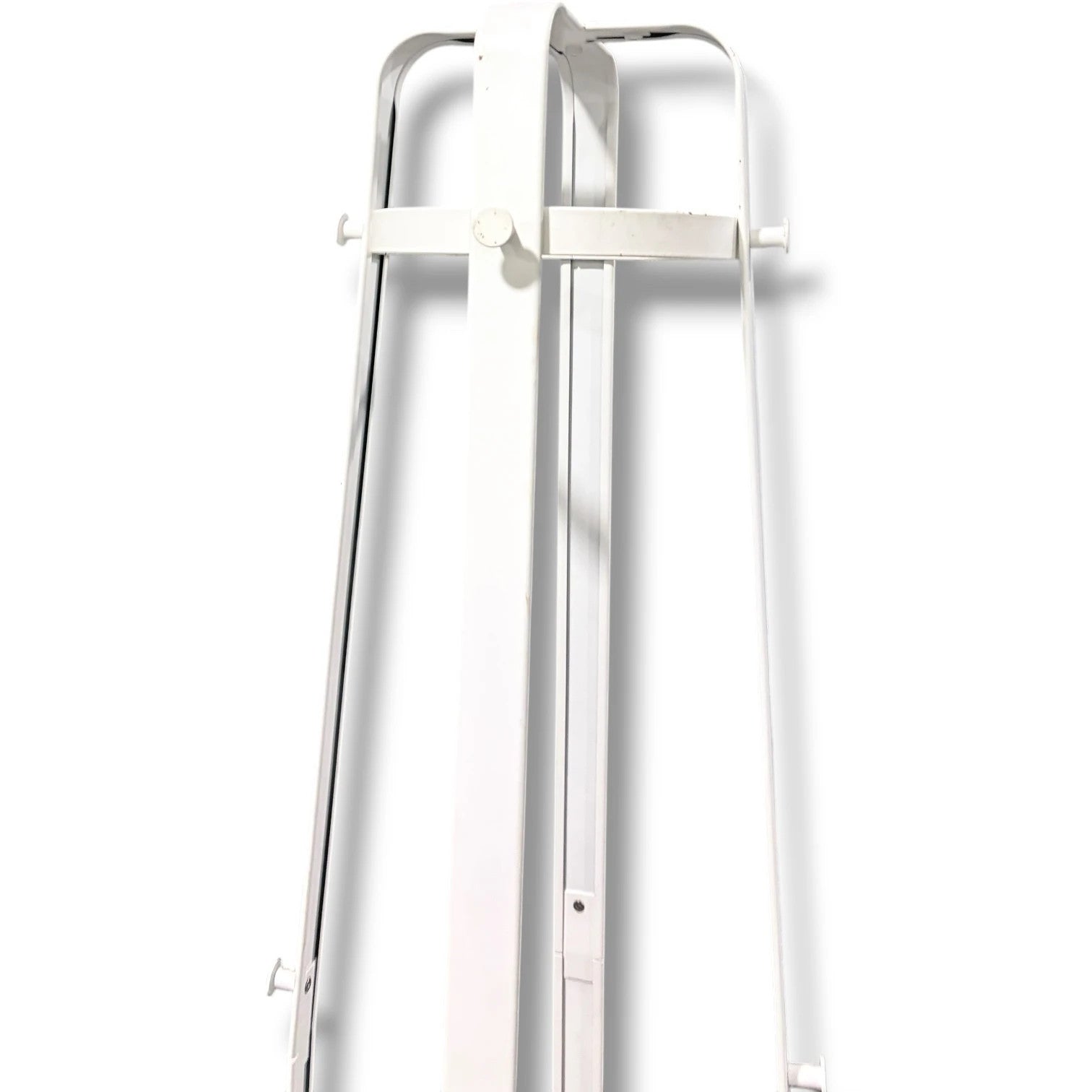 Vintage IKEA Coat Stand - White Metal Rack With Umbrella Stand Base — view 4