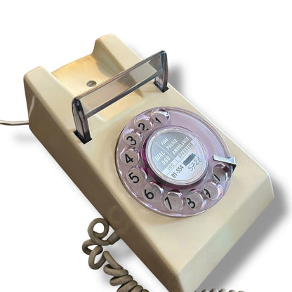 Vintage GPO Trimphone Rotary Dial Telephone – Model 722 – Retro 80s British Phone
