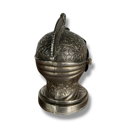 Mid Century Modern Japanese Medieval Knight Helmet Tabletop Decorative Lighter