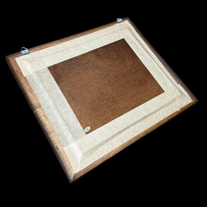 Vintage 1960s Hidden Compartment Floral Picture Frame