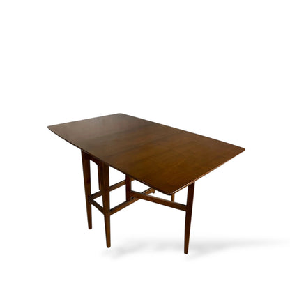 Mid Century Jentique Drop Leaf Dining Table – Extendable Space-Saving Table