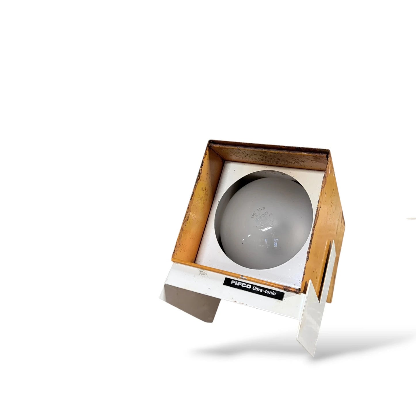 Industrial Desk Lamp – Vintage Pifco Ultra-Ionic Yellow Enamel Adjustable Tilt