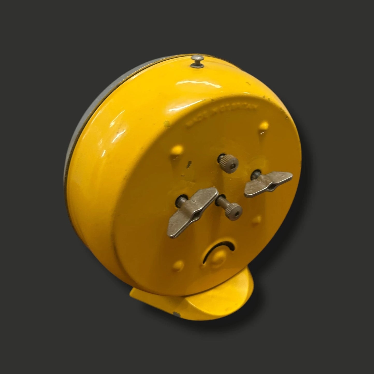 Mid Century yellow Smiths alarm clock