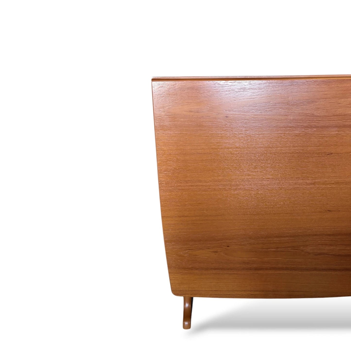 Legate Mid-Century Teak Drop-Leaf Dining Extendable Table