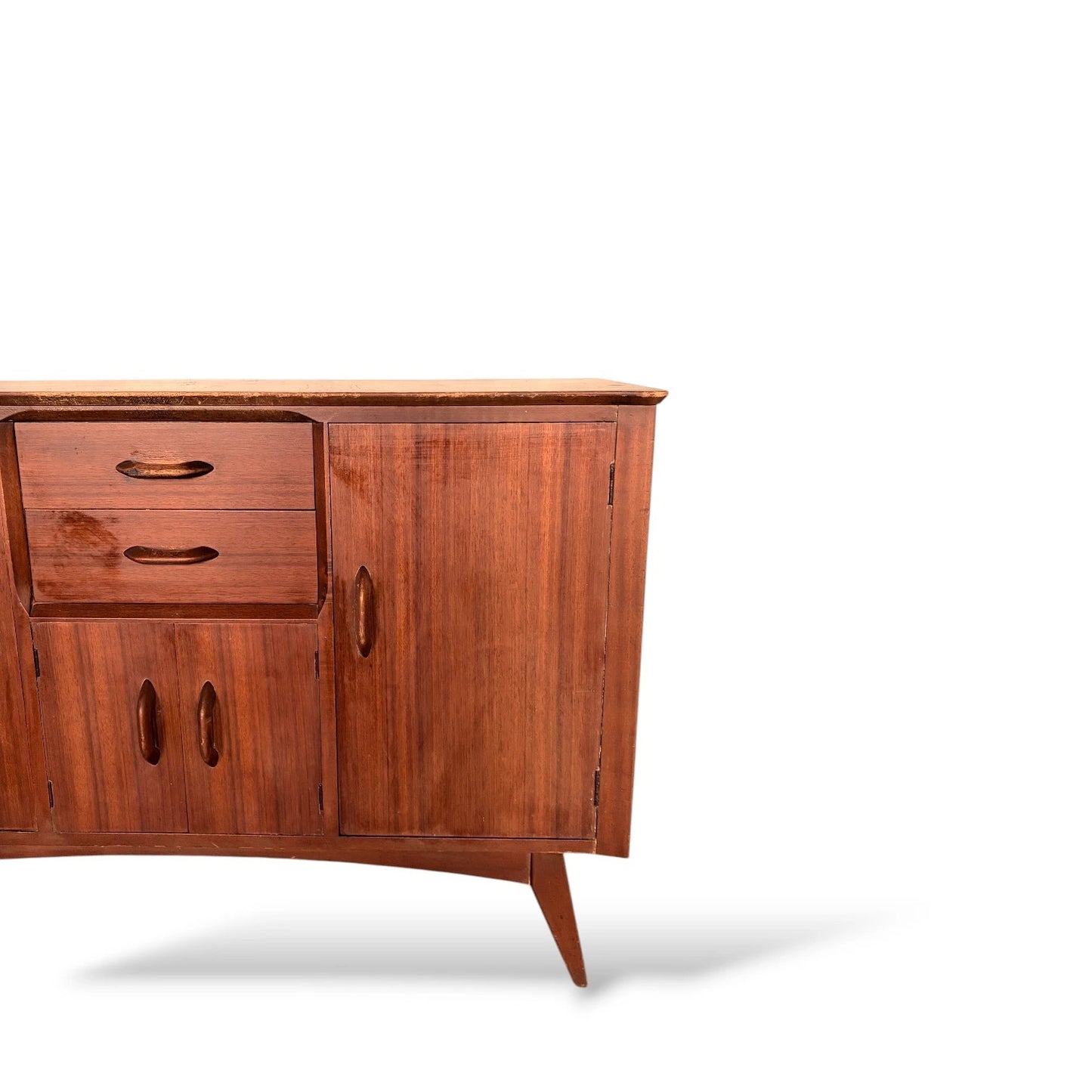 Vintage Jentique Teak Sideboard – Compact Mid-Century Modern Credenza