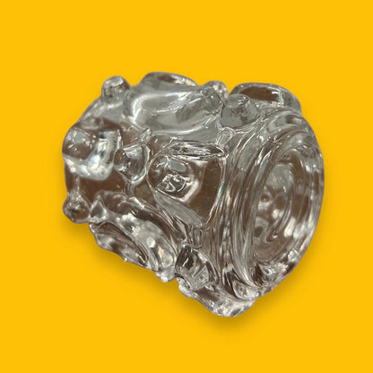 Mid Century Clear Bubble German Vase